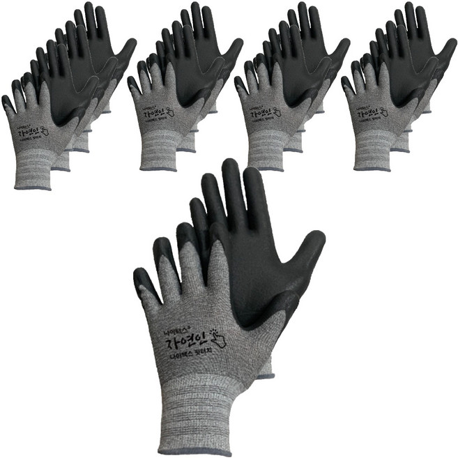 NiTex 自然人 Fit Touch NBR 泡棉塗層手套 雙手穿戴 L