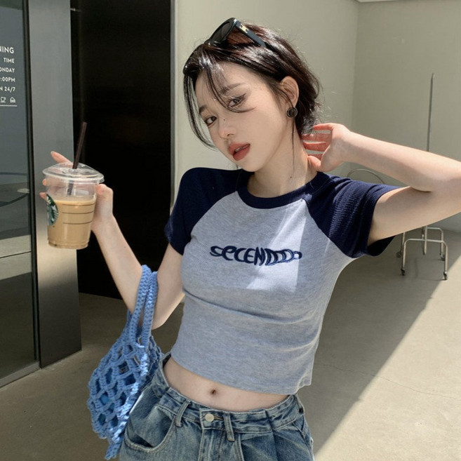女神女款短版拉克蘭短袖T恤