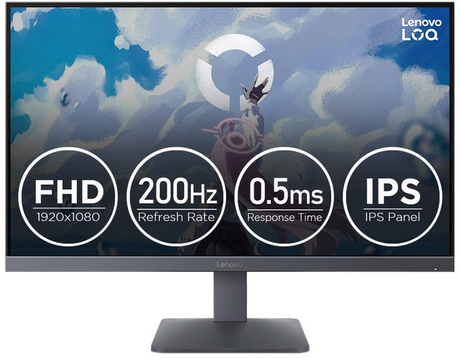 레노버 FHD LOQ 27 10 200Hz IPS패널 게이밍 모니터, 68.58cm, 68F2GACBKR