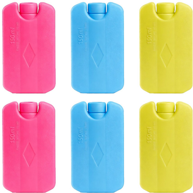 리빙메이커 다회용 휴대용 하드케이스 아이스팩 150ml x 3종 세트, 2세트