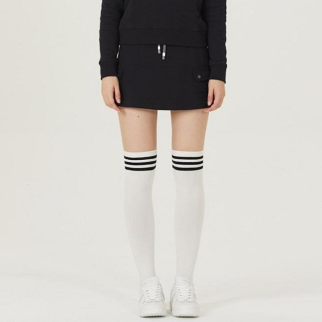 HALEY 여성용 스탠다드 핏 밴딩 큐롯 스커트 HF-KK1605