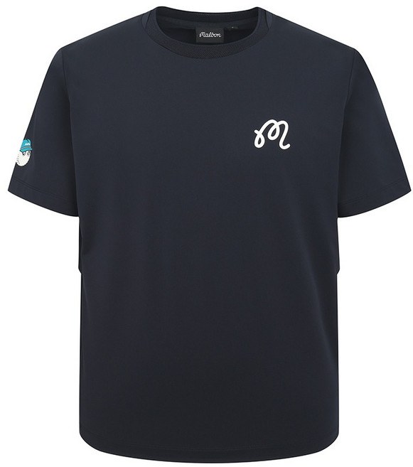 말본 남성용 플레이어 기능성 벤틸 라운드 티셔츠