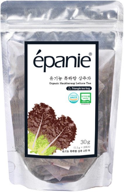 에빠니 유기농 흑하랑 상추차 삼각망, 1.5g, 20개입, 1개