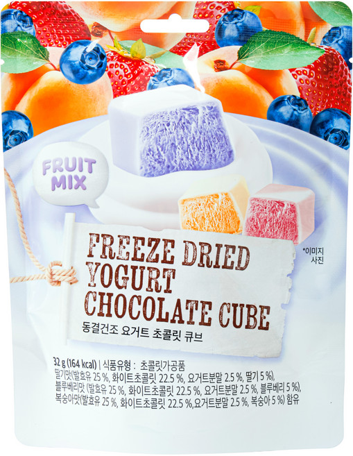 에이스엠앤티 동결건조 요거트 초콜릿 큐브, 1개, 32g
