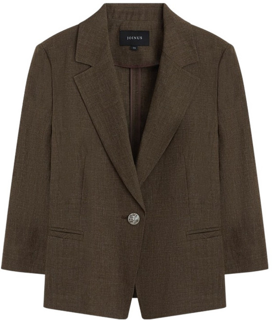 조이너스 여성용 린넨 블렌드 싱글 자켓 JAFU5-WJK340