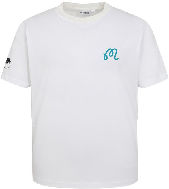 말본 남성용 플레이어 기능성 벤틸 라운드 티셔츠