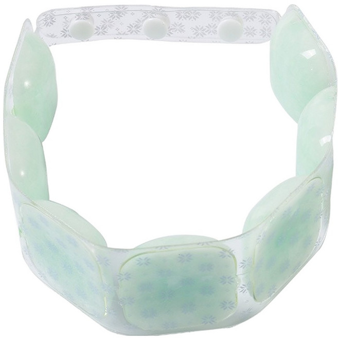 뉴리스 시원한 쿨링 넥쿨러 단추형, 그린, 1개