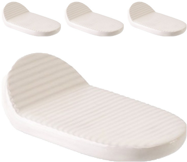 윤도자기 차곡 수저받침, 아이보리, 4개