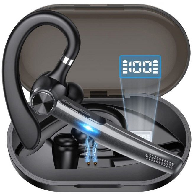 DTAudio G1 Bluetooth 5.3 ENC降噪 耳掛式 無線耳機 Type-C 充電 多裝置配對 55H Playtime 黑色 DTA-G1-C