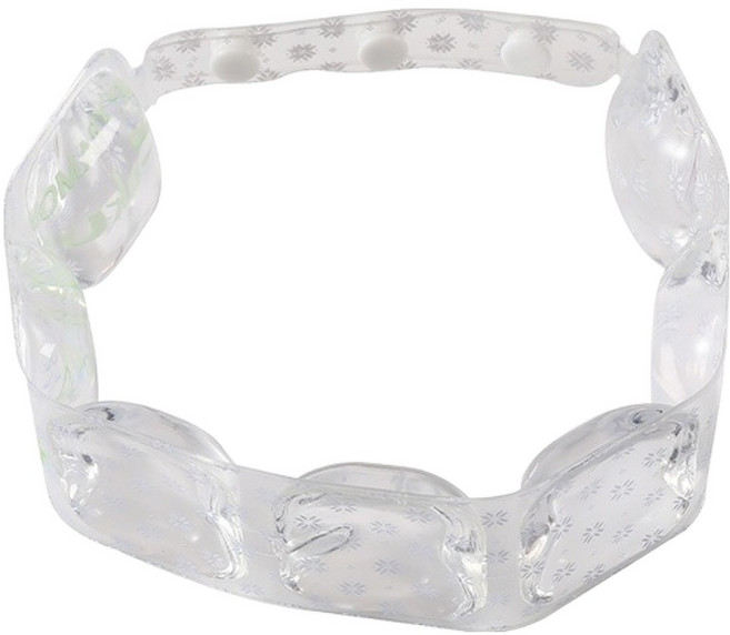 뉴리스 시원한 쿨링 넥쿨러 단추형, 화이트, 1개