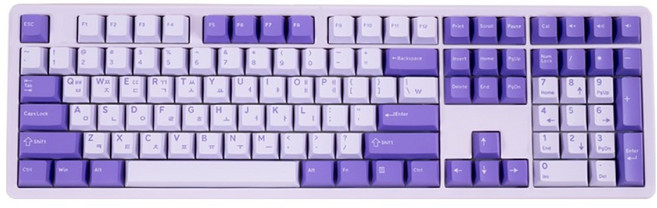 큐센 PBT 풀윤활 가스켓 유무선 기계식 키보드 Bsun 딸기라떼축, 라벤더, Q108, 제조사축