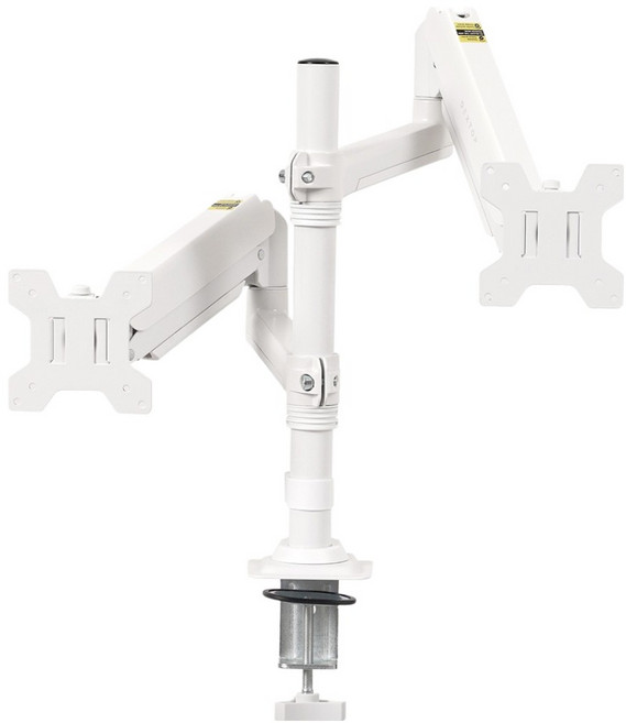 덱스탑 폴타입 듀얼 모니터암 MP-32D, 1개, 화이트