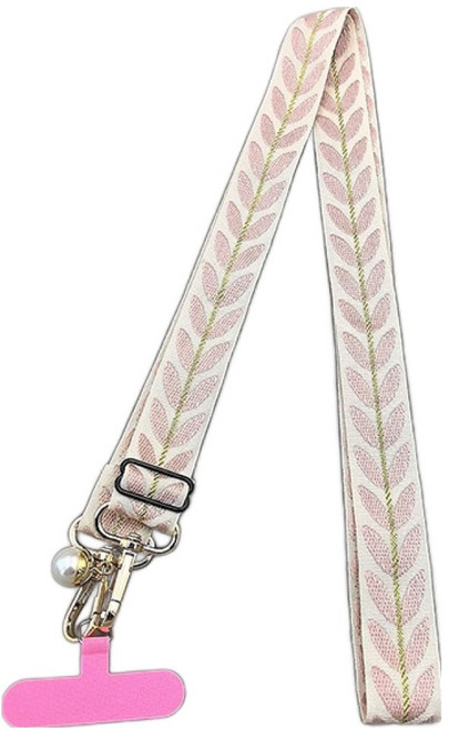 묘먀미 덩굴잎 패션 크로스바디 핸드폰스트랩 MMM3763, 핑크, 1개
