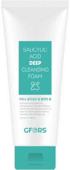지포스 살리실산 지성 피부 딥 클렌징 폼, 1개, 150ml