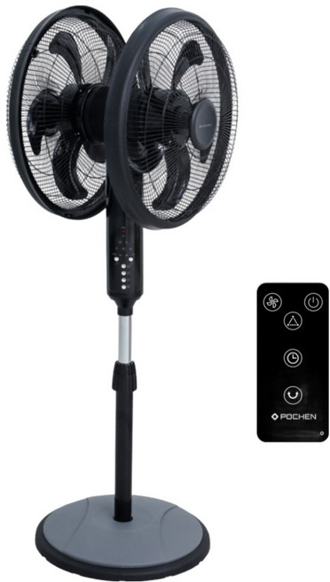 포첸 더블헤드 360도 키높이 스탠드 선풍기, PCF-DH5018