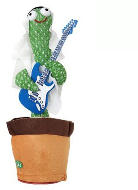 다다랜드 말하는 선인장 볼륨조절 작동인형, 볼륨 아랍기타 선인장, 1개, 35cm