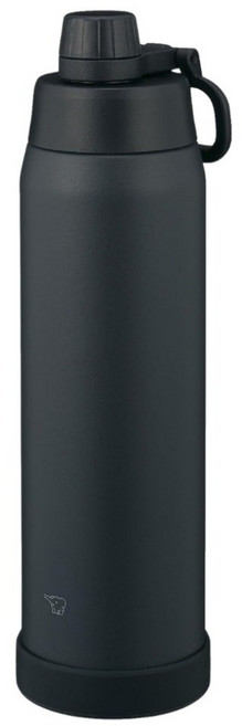 ZOJIRUSHI 象印 不銹鋼真空提把保冷水壺 SD-KA120-BM 可機洗, 碳黑色, 1個, 1.2L