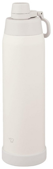 ZOJIRUSHI 象印 不銹鋼真空提把保冷水壺 SD-KA120-WM 可機洗, 珍珠白, 1個, 1.2L