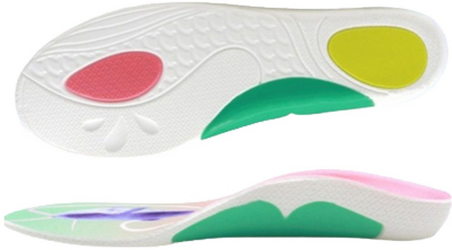 파라다이소 충격흡수 쿠션 아치지지 보조 기능성 깔창 양발착용 세트 핑크, 1세트