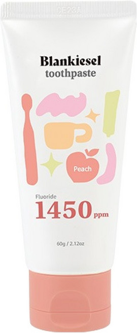 블랑키즐 유아용 1450 고불소 치약 복숭아향, 60g, 1개입, 1개