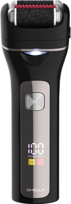 오엘라 바디케어 듀얼스핀 전동형 각질제거기, 블랙, CR03