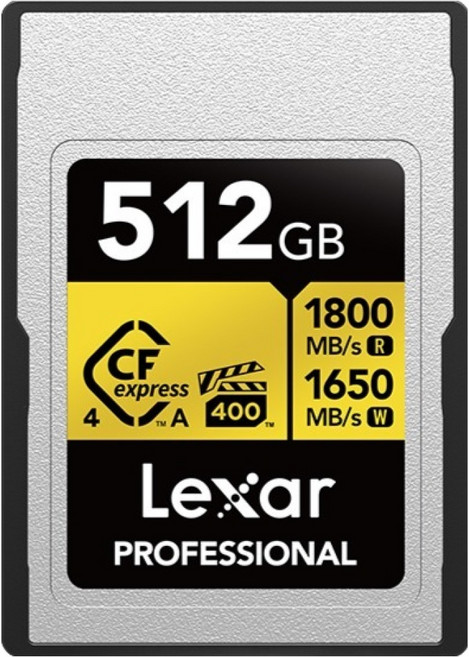 Lexar 雷克沙 CFexpress Type A 4.0 VPG400 Sony 記憶卡 金色, 1個, 512GB