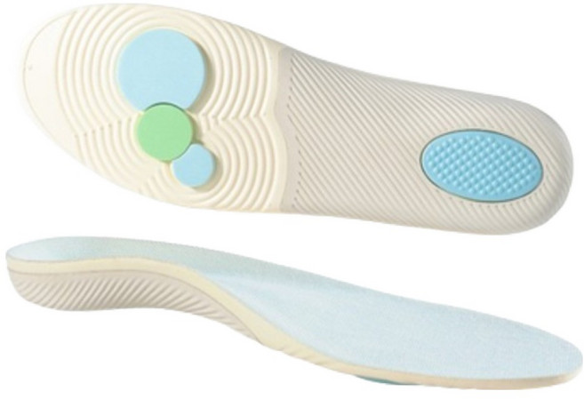 PDS리빙 발편한 평발 충격흡수 기능성 깔창 양발착용 세트 크림, 1세트