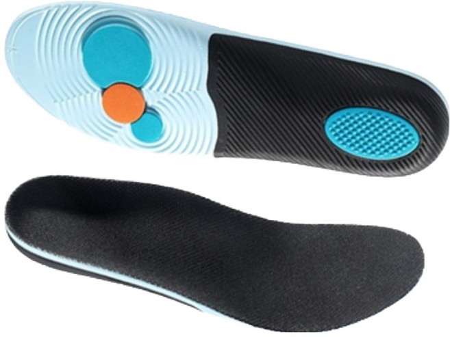 PDS리빙 발편한 평발 충격흡수 기능성 깔창 양발착용 세트 블루, 1세트