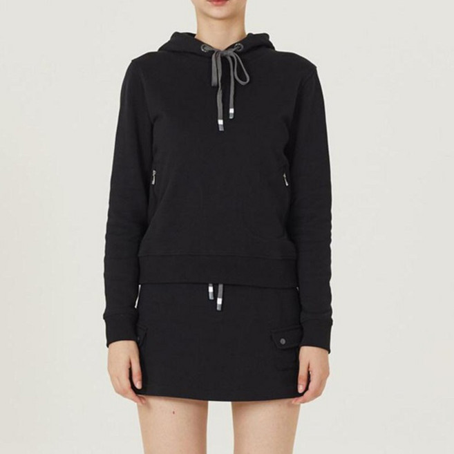 HALEY 여성용 스탠다드 핏 긴팔 후드 티셔츠 HF-KT1602