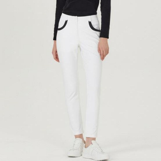 HALEY 여성용 라인 배색 포켓 포인트 긴바지 HFAWP1007