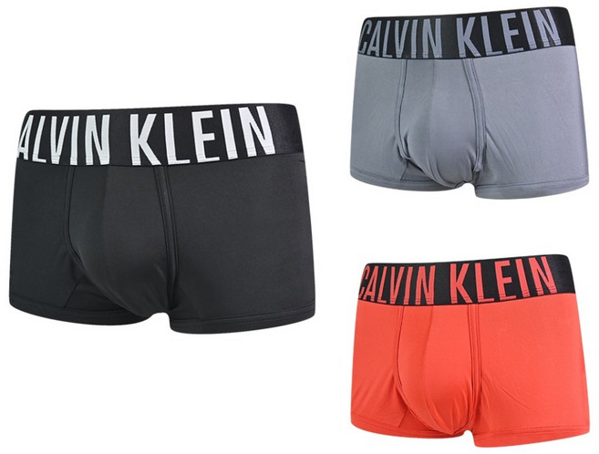 Calvin Klein 凱文克萊 underwear Intens Power 絲質寬腰帶合身 四角平口褲CK內褲3件組 NB3611-941