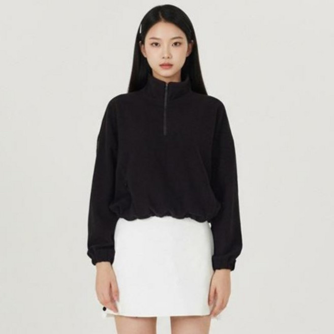 HALEY 여성용 하프 터틀넥 방풍 풀오버 HFAWO1614