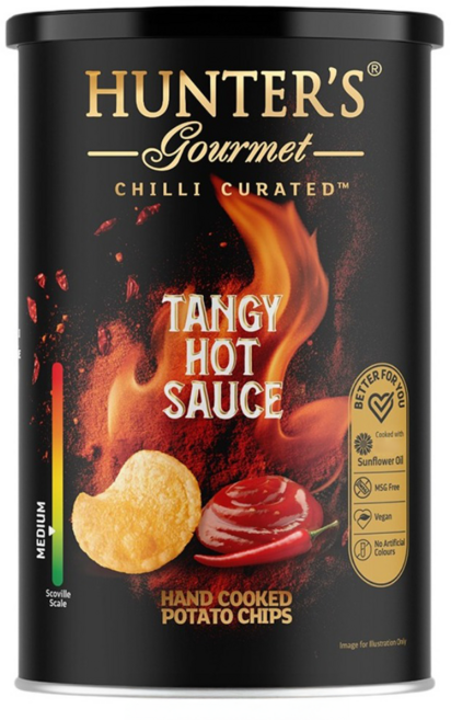 HUNTER'S gourmet 亨特手工洋芋片 香濃酸辣醬味, 150g, 1個