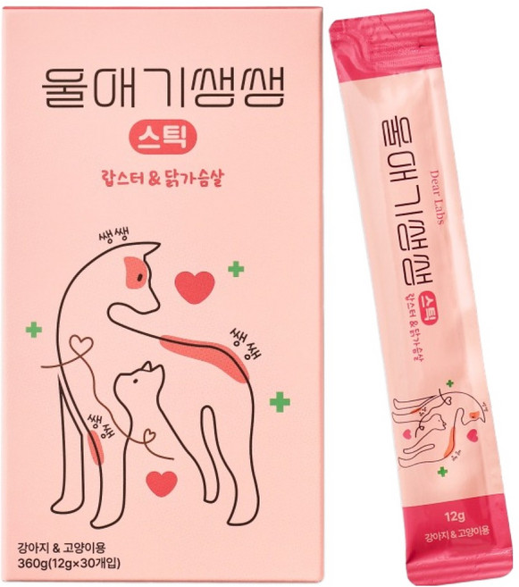 디어랩스 반려동물 울애기쌩쌩 스틱 영양제, 360g, 종합영양제, 1개