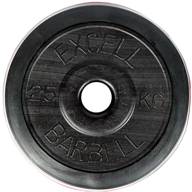 반석스포츠 엑셀 레드 바벨, 블랙, 2개, 2.5kg