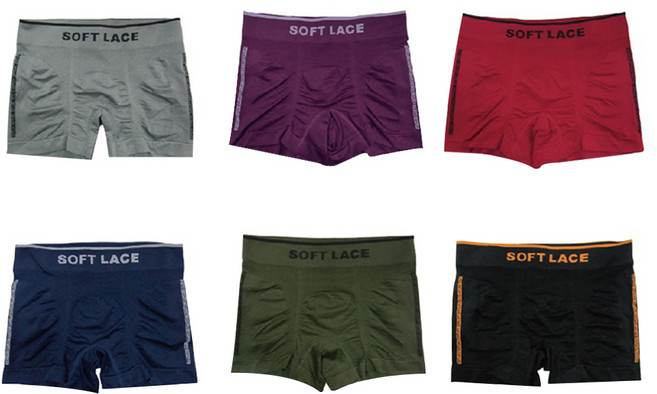 Soft Lace 莎莉絲 竹炭抑菌男四角褲6件組 999