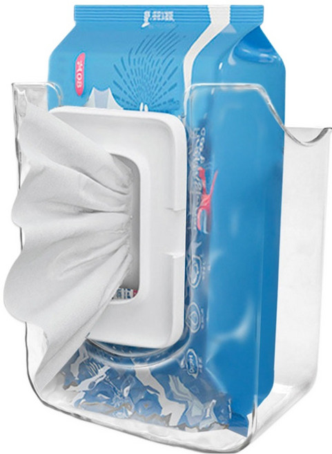 월드크린 물티슈 홀더 케이스, 투명, 1개