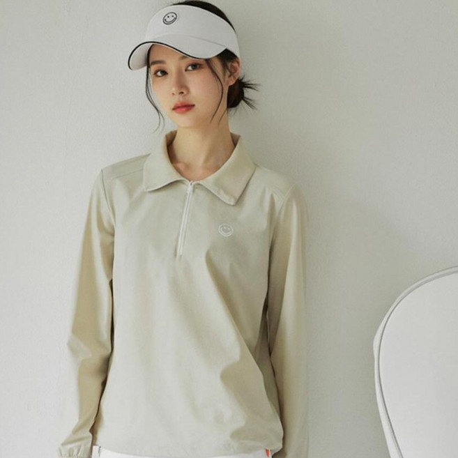 HALEY 여성용 카라 집업 스트레치 아노락 HFBWO1120