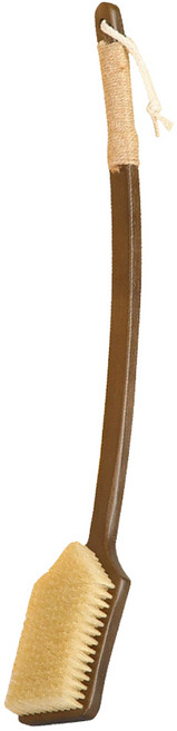 小麥購物 超長柄洗澡猪鬃馬毛沐浴刷 K137 55cm, 軟猪鬃, 1個