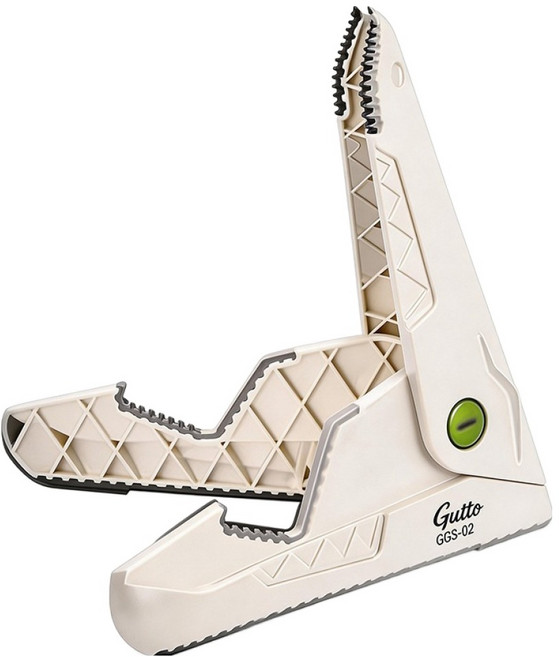 guitto 吉他架 便攜式A型支架 折疊式底座 白色 GGS-02 Crocodile