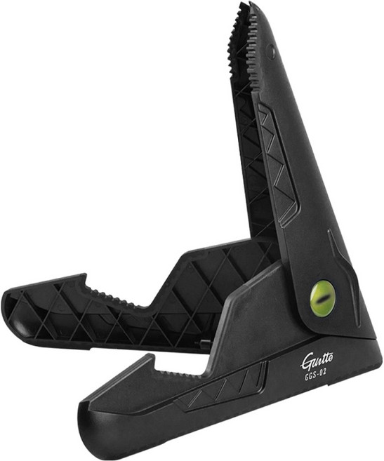 guitto 吉他架 便攜式A型支架 折疊式底座 黑色 GGS-02 Crocodile, 1個