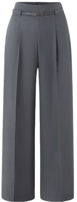 미니멈 여성용 에브리데이핀턱 벨티드 세미 와이드 롱 슬랙스 EC1TA002D