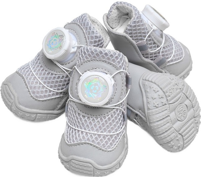 칠시 강아지 에어다이얼 스포츠 슈즈, 화이트, 1세트