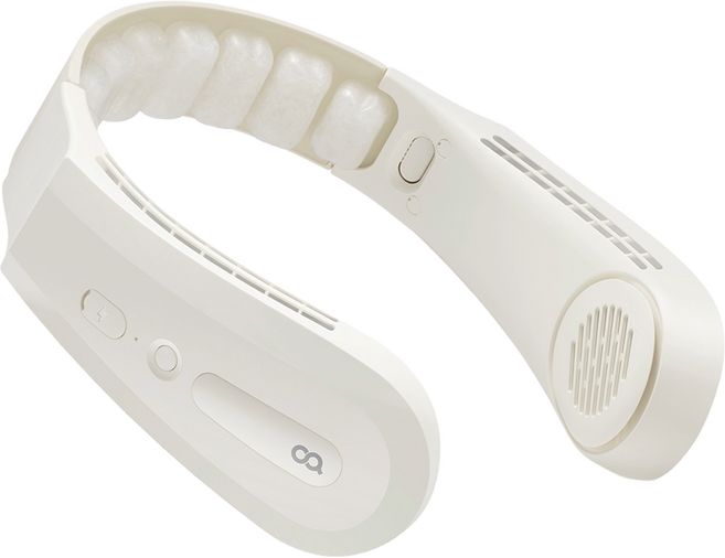 오아 아이스 넥밴드 선풍기 냉각패드 BLDC 휴대용 넥쿨러, 포그밀크, OMFN-005FM