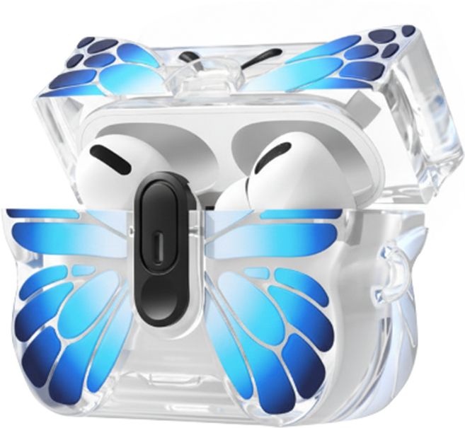 해피앤굿 애플 에어팟 보호 케이스, 블루, 1개, airpods 4