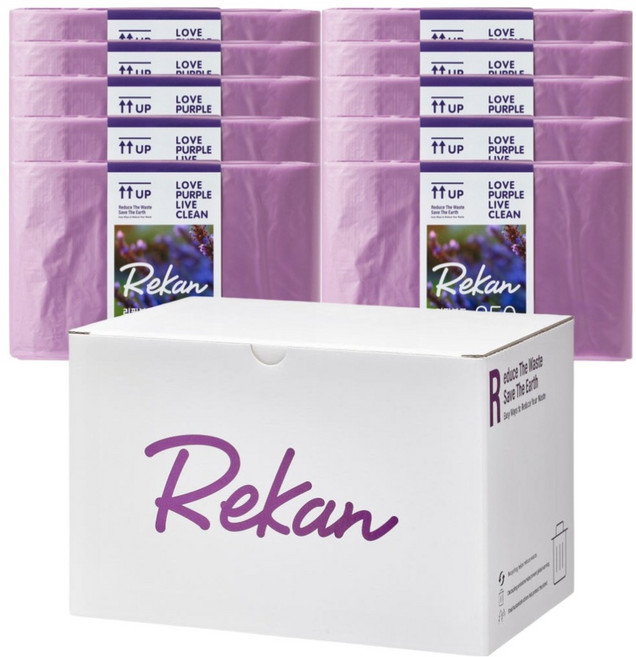 리캔 250시리즈 매직 리필 비닐봉투 라벤더향 10p, 1개, 250L