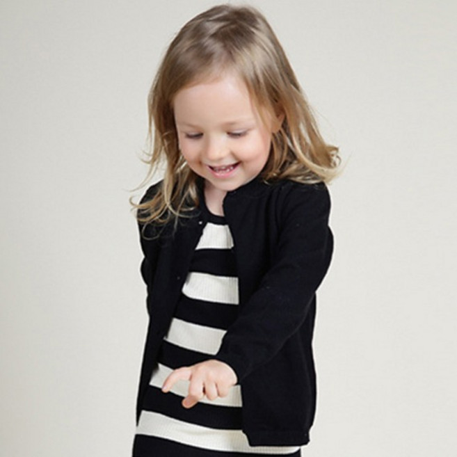 조이멀티 아동용 베이지 니트 가디건