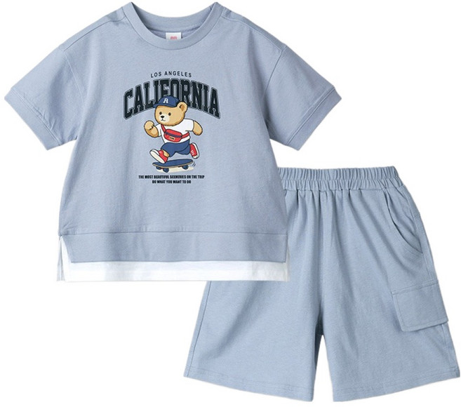 마리앤모리 아동용 캘리 베어 상하의 세트