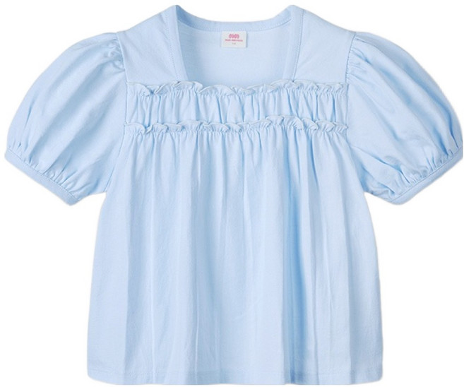 마리앤모리 아동용 퍼프 프릴 티셔츠