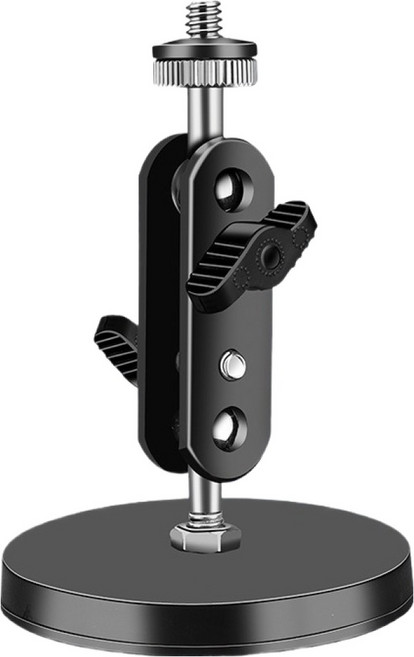 바름마켓 자석형 홈캠 브라켓 CCTV 카메라 마운트 벽걸이 천장걸이 스탠드 설치 로봇팔 블랙, 1개